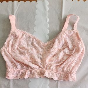 Cosabella Pink Lace Bra Intimates Large Cup Size Medium